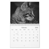 Calendrier Wild Life Black and White Printed Calendar 2022 (Feb 2026)