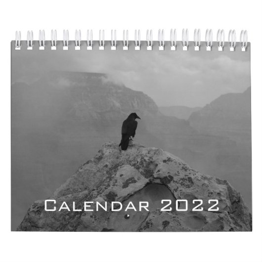 Calendrier Wild Life Black and White Printed Calendar 2022 (Protection)