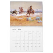 Calendrier WILD WILD WEST Cowboys Indiens Sud-ouest | (Jan 2026)