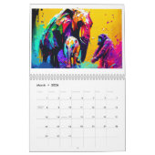 Calendrier Wildlife Animal Lovers Colour Splash Art 2026 (Mar 2026)