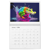 Calendrier Wildlife Animal Lovers Colour Splash Art 2026 (Jan 2026)