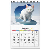 Calendrier Wildly Weird Ugly Cat Art AI Slop Surreal Funny (Jan 2026)