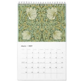 Calendrier William Morris Art Design Floral (Mar 2027)
