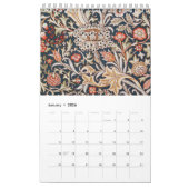 Calendrier William Morris Art Design Floral (Jan 2026)