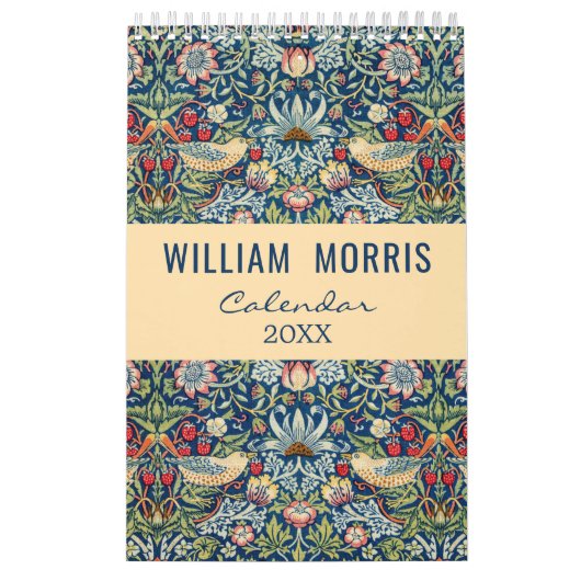 Calendrier William Morris Art Design Floral (Protection)