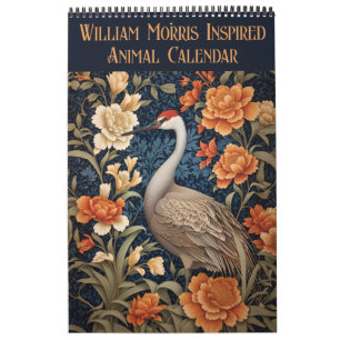 Calendrier William Morris Inspiré Animal Floral 2025 Vol.2