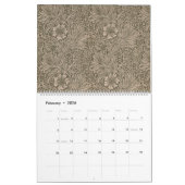 Calendrier William Morris Motifs (Feb 2026)