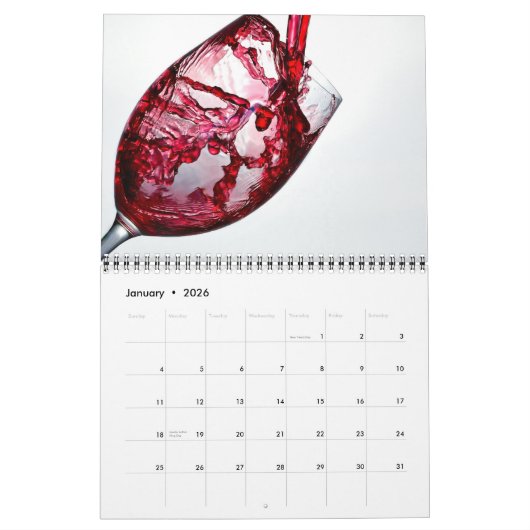 Calendrier Wine Lovers Calendar (Jan 2026)
