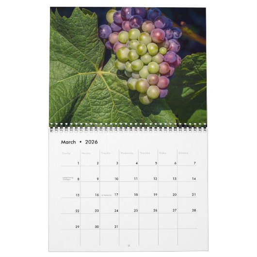 Calendrier Wine Lovers Calendar (Mar 2026)