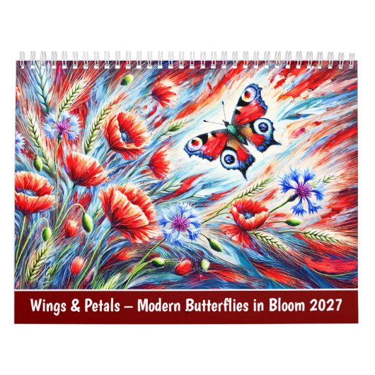 Calendrier Wings & Petals – Papillons modernes en fleurs (Protection)