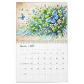 Calendrier Wings & Petals – Papillons modernes en fleurs (Feb 2027)