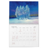 Calendrier Winter Wonderland Peintures Paysages originaux (Feb 2027)