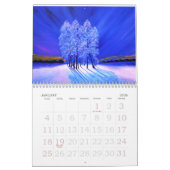 Calendrier Winter Wonderland Peintures Paysages originaux (Jan 2026)