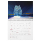 Calendrier Winter Wonderland Peintures Paysages originaux (Mar 2026)