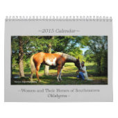 Calendrier ~Women et leurs chevaux d'Oklahoma~ du sud-est (Protection)
