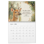 Calendrier Woodland Animals & Inspirational Quotes 2026  (Mar 2026)