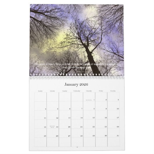 Calendrier Woods Walking Inspirations 2020 (Jan 2026)