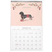 Calendrier Woofy Christmas mignon Aquarelle Chiens coquins (Jan 2026)