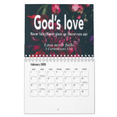 Calendrier WORDS OF ENCOURAGEMENT Bible Verses Custom 2026 (Feb 2026)