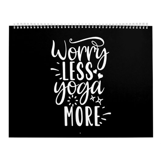 Calendrier worry less yoga more (Protection)