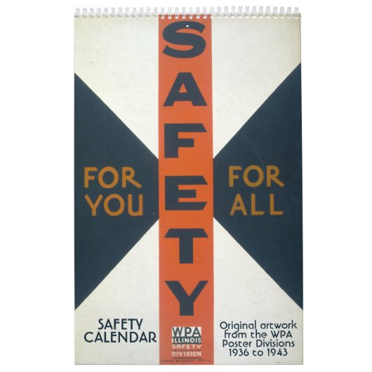 Calendrier WPA Works Administration des progrès (Protection)