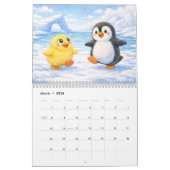Calendrier Yaya and Penguin (Mar 2026)