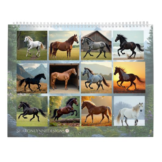 Calendrier Year of the Horse Calendar, Horse (Dos)