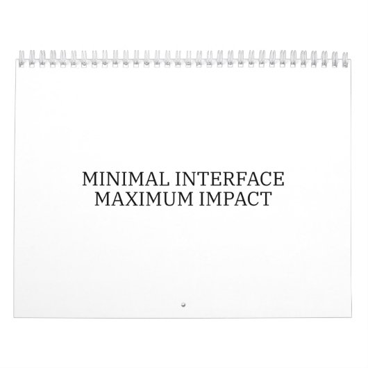 Calendrier Yearly Architecture | Minimal Interface Visual  (Protection)