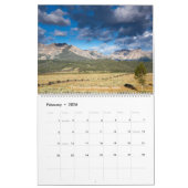 Calendrier Yellowstone, le Tetons grand, et l'Idaho (Feb 2026)