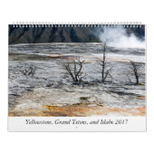 Calendrier Yellowstone, le Tetons grand, et l'Idaho (Protection)