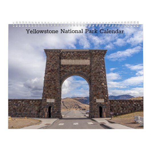 Calendrier Yellowstone National Park 12 Month Calendar (Protection)