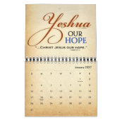 Calendrier Yeshua Jésus du Messie (Jan 2027)