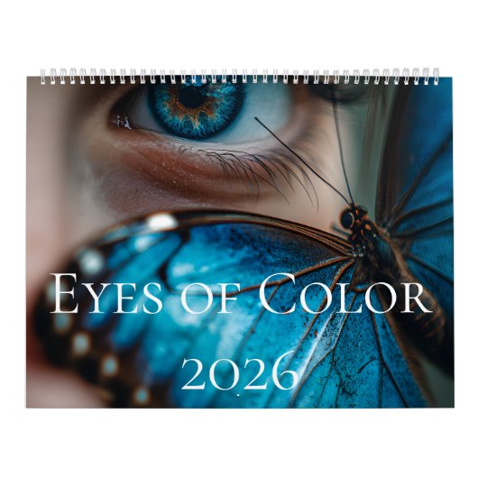 Calendrier Yeux de Couleur 2026 (Protection)