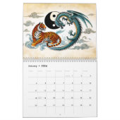 Calendrier Yin & Yang – Spirit Animals in Ink (Jan 2026)