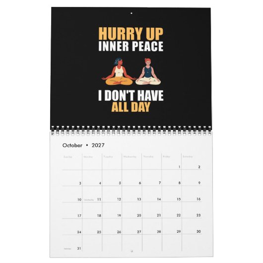 Calendrier Yoga (Oct 2027)