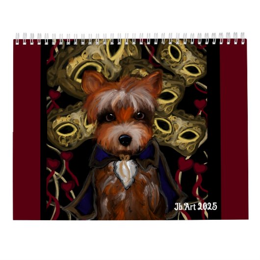 Calendrier Yorkie (Dos)