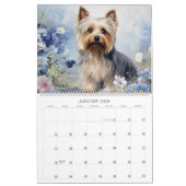 Calendrier Yorkies et Fleurs Amoureux des chiens (Jan 2026)