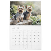 Calendrier Yorkshire Terrier, n'importe quelle ann (Mar 2027)