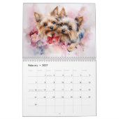 Calendrier Yorkshire Terriers 2026 (Feb 2027)
