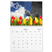 Calendrier Zany Squirrel Lover Faune 12 mois (Mar 2027)