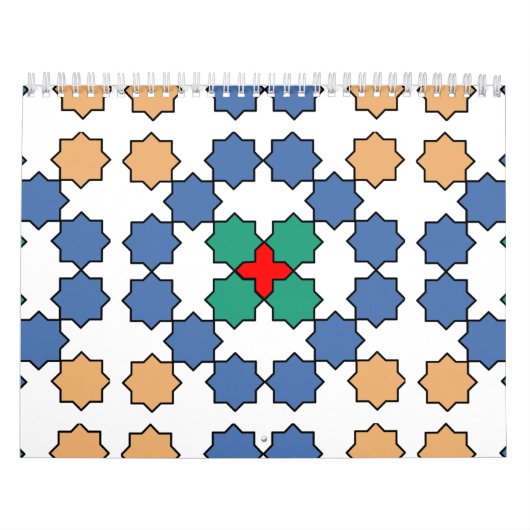 Calendrier Zellige marocain (Protection)