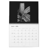 Calendrier Zen en bambou noir et blanc 2015 (Mar 2026)