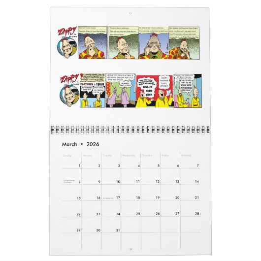 CALENDRIER ZIPPY 2017 (Mar 2026)