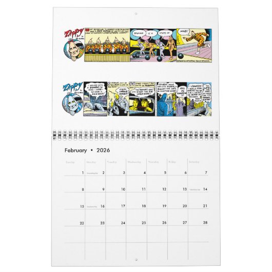 CALENDRIER ZIPPY 2017 (Feb 2026)