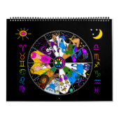 CALENDRIER ZODIAC 12 MOIS (Protection)