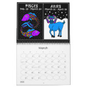 CALENDRIER ZODIAC 12 MOIS (Mar 2026)