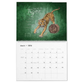 Calendrier Zodiac chinois 2021 : Année de l'oeuvre d'Ox (Mar 2026)