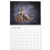 Calendrier Zodiac chinois 2021 : Année de l'oeuvre d'Ox (Jan 2026)