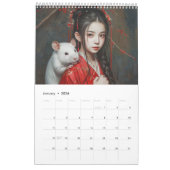 Calendrier Zodiac Grace – Chinese Signs in Silk & Spirit (Jan 2026)