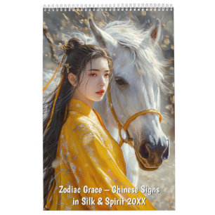 Calendrier Zodiac Grace – Signes Chinois en Soie et Esprit